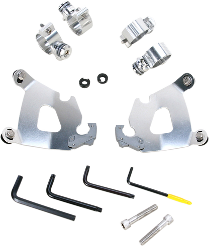 Kit de herrajes Cafe Fairing Trigger-Lock - Kit de montaje Cafe - Pulido - XL1200X