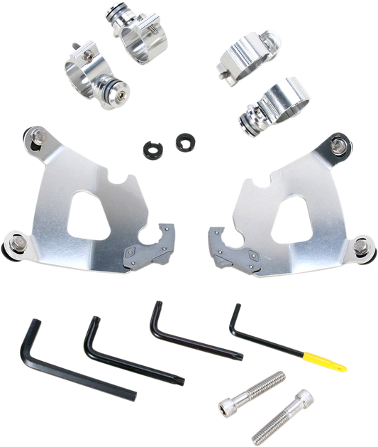 Kit de herrajes Cafe Fairing Trigger-Lock - Kit de montaje Cafe - Pulido - XL1200X