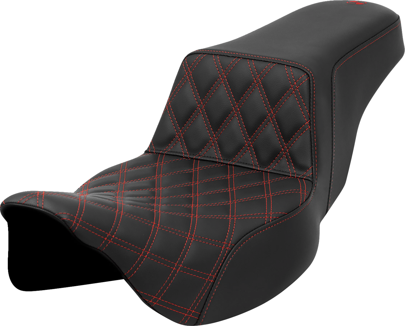 Asiento Saddlemen Lattice Stitch Step-Up Front Lattice Stitch Red Stitch Extended Reach FLH/FLT '08-'23