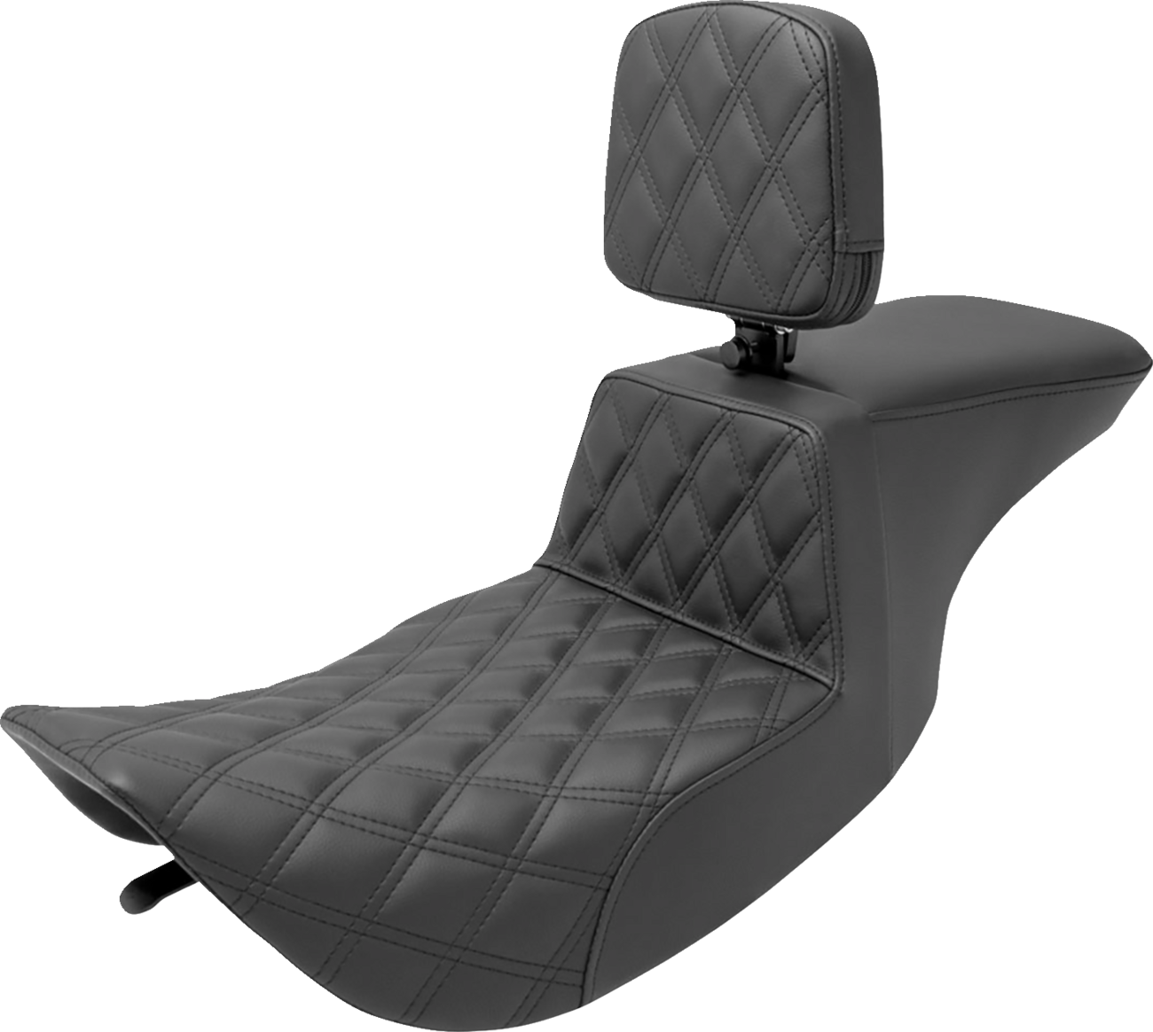 Asiento elevado Tour - Asiento elevado Tour - Respaldo del conductor - Costura de celosía delantera - FLHR/FLHX '97-'07