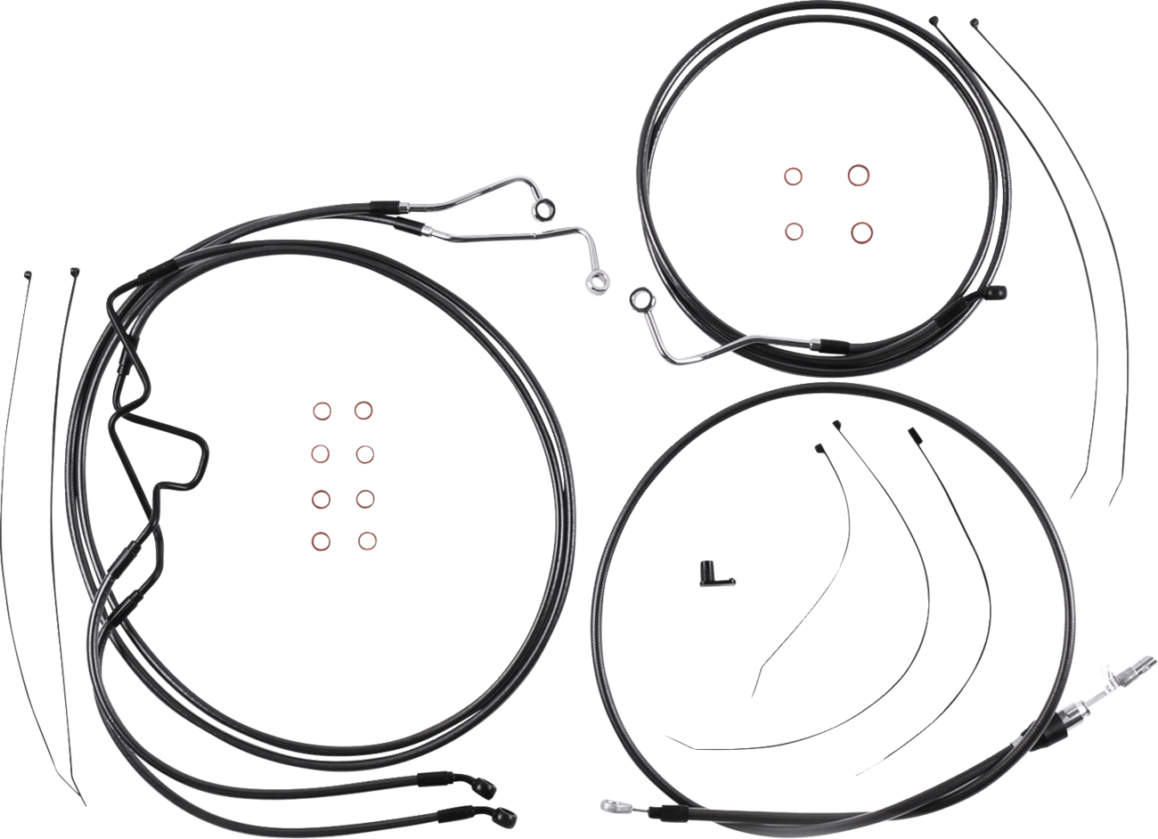 Kit de instalación de manillar de diseño Black Pearl™ - Kit de instalación de manillar de diseño Black Pearl™ - 6" - FLTR '21-'23