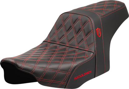 Asiento Pro Series SDC Performance Grip - Asiento Pro Series SDC Performance - Costuras rojas - sin respaldo - FLT/FLH '23 -'24