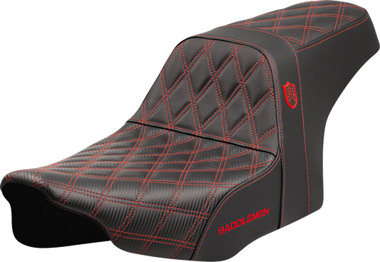Asiento Pro Series SDC Performance Grip - Asiento Pro Series SDC Performance - Costuras rojas - sin respaldo - FLT/FLH '23 -'24