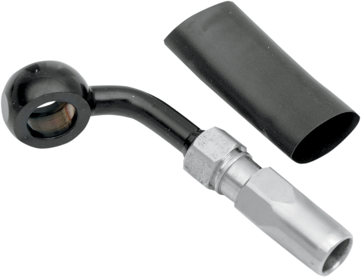 BYO® Banjo para construir tu propio con accesorio - Banjo de freno BYO - 10 mm-60° - Negro