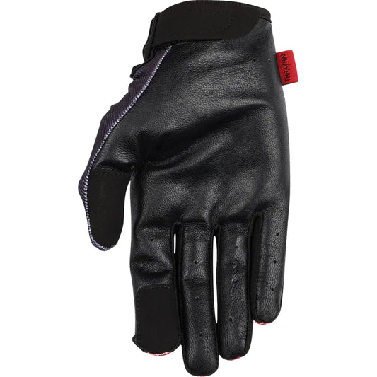 Guantes de cuero con llamas de palma sigilosos