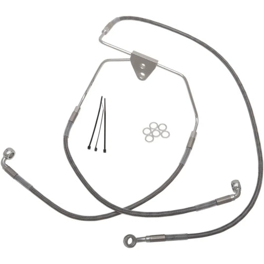 Kit de línea de freno de acero inoxidable de longitud extendida