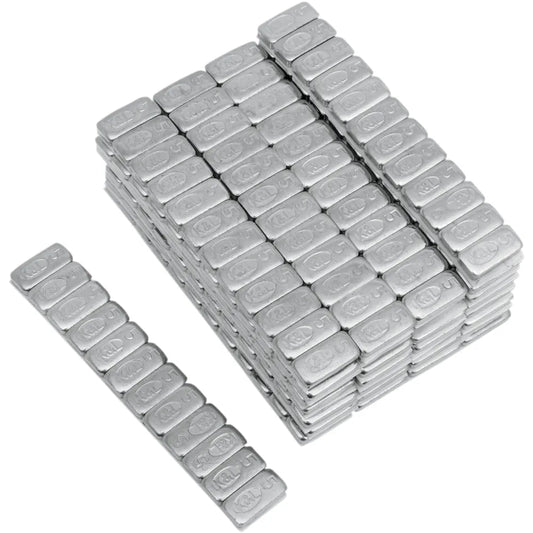 Wheel Weights - Steel - Stick-On - 5 Gram - Chrome