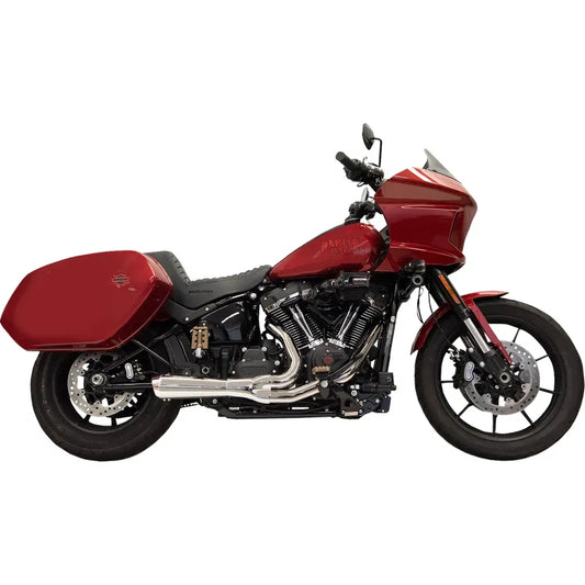 Sistema de escape Ripper 2 en 1 - Sistema de escape Ripper 2 en 1 con silenciador Megáfono - Corto - Cromado - Softail M8