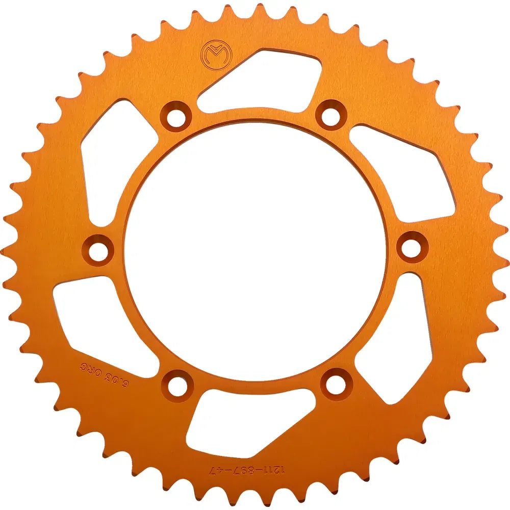 Corona Trasera Aluminio - Corona Trasera - Aluminio - 47 Dientes - Naranja - Husaberg/Husqvarna/KTM