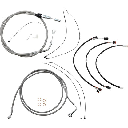 Kit de instalación de manillar XR - Kit de instalación de manillar XR - Perchas para monos de 15"-17" - FLH '21 - Acero inoxidable/cromo