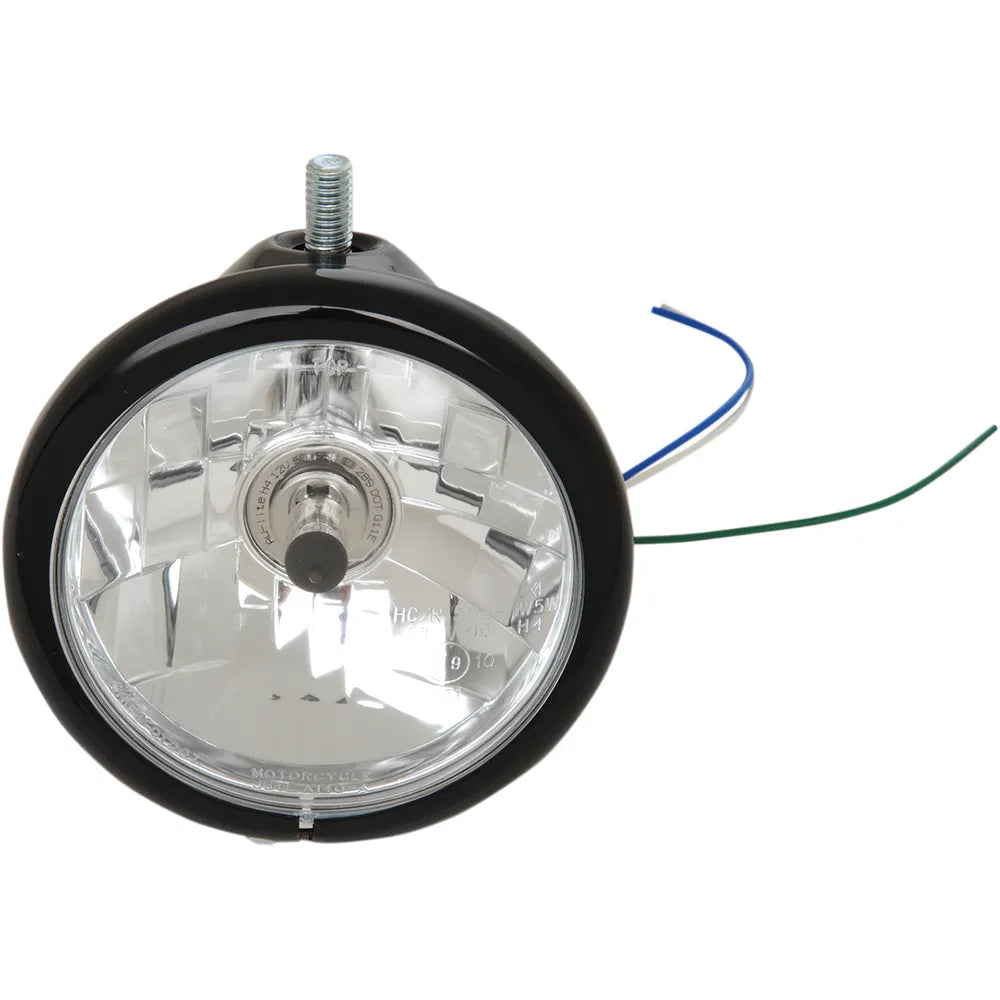 Top Mount Headlight - 5-3/4" - Black