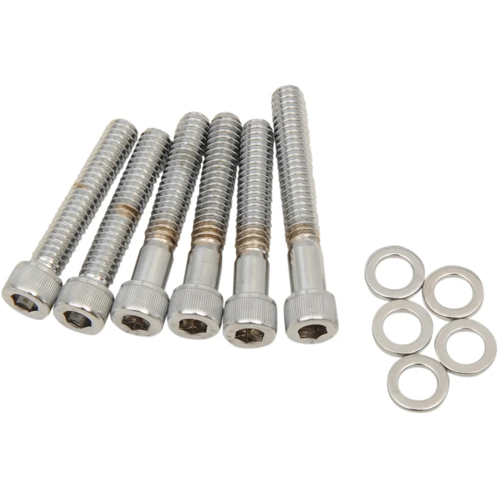 Tornillos de la cubierta de levas allen estriado cromo