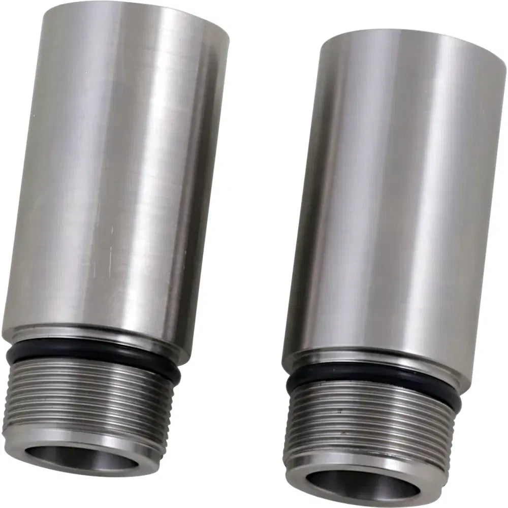 Chrome Fork Tube Extensions - 39 mm Diameter - Extends +3"