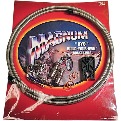 Juego de línea de freno BYO® Build-Your-Own® - Juego de línea de freno - Disco único - 7/16"-90° - 6' - Acero inoxidable