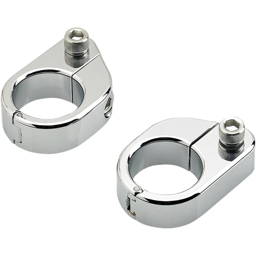 O/S Speed Clamps - Chrome - Straight