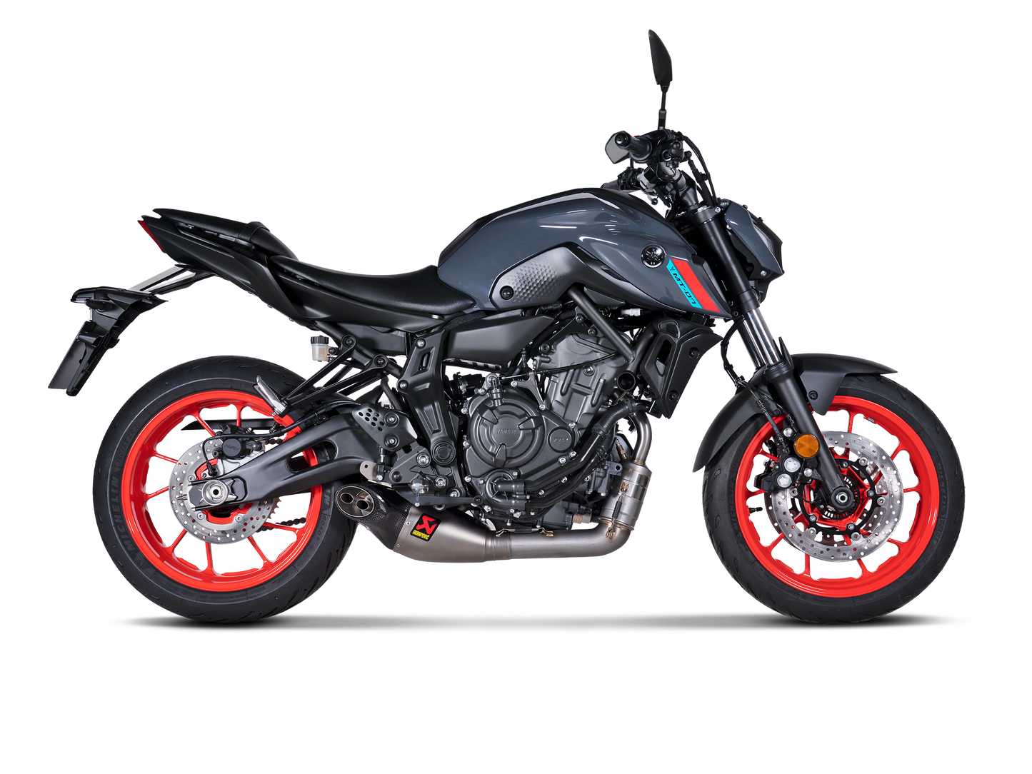 Escape Akrapovic - Racing Line Exhaust System - Titanium - Yamaha MT-07/XSR 700