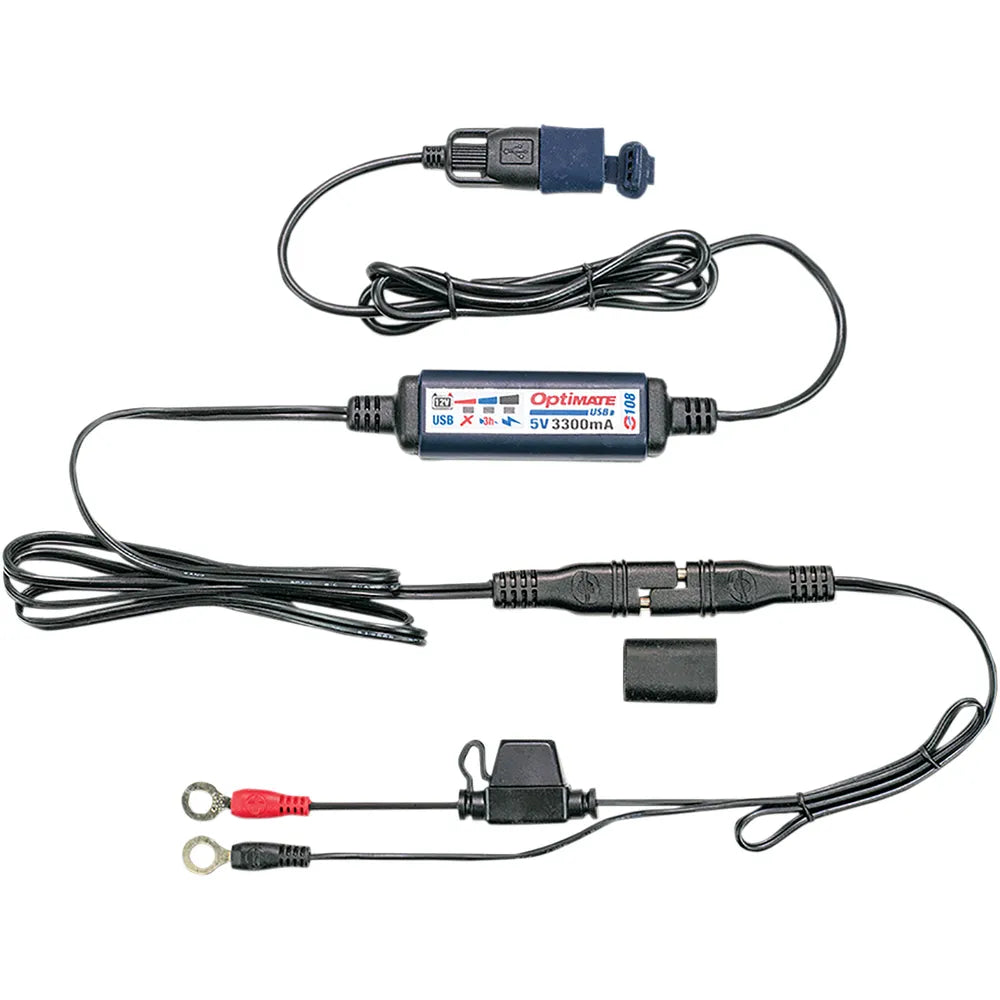 SAE to USB Power Cable O-108 - With Battery Lead