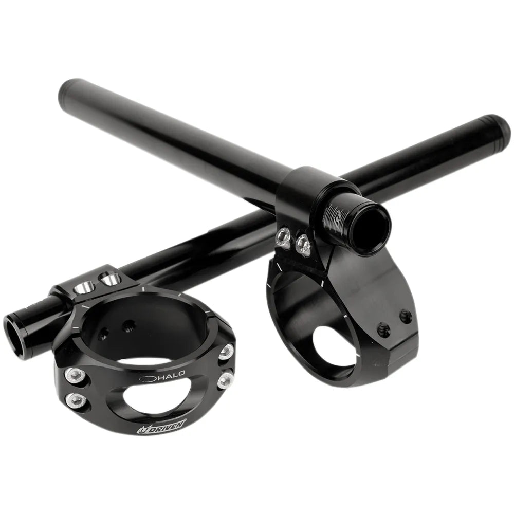 Black 51 mm Halo Clip-On Handlebars