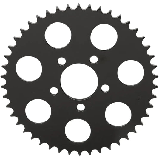 Sprocket trasera Negro brillante Plana 46 dientes