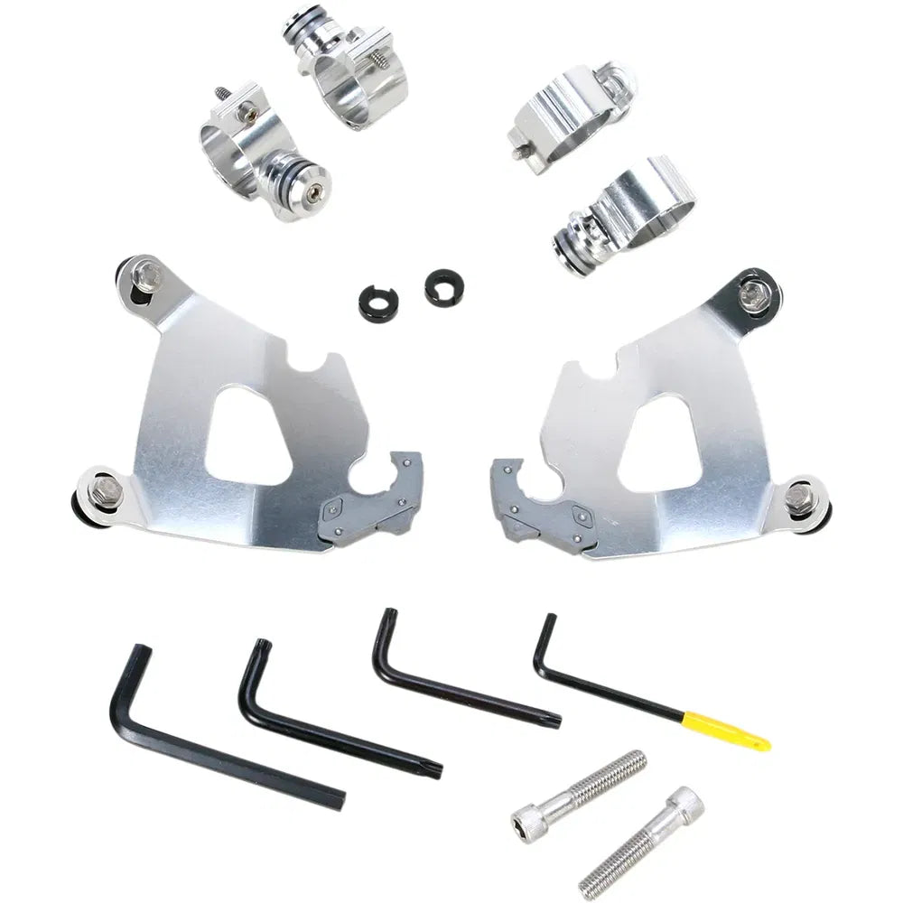 Kit de herrajes Cafe Fairing Trigger-Lock - Kit de montaje Cafe - Pulido - XL1200X