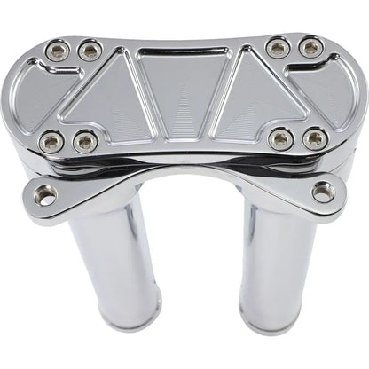 Bandit Risers - Bandit Risers - Roscado - 10" - Montaje de calibre - Cromo