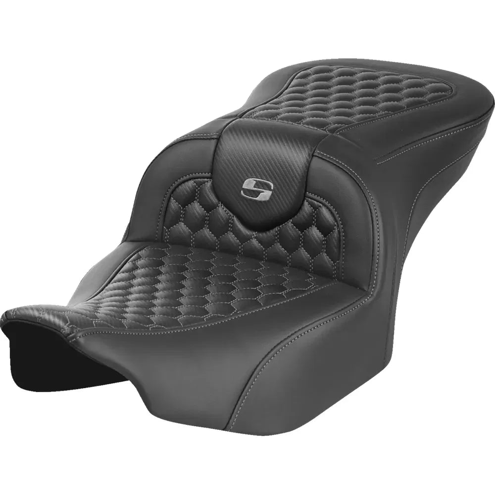 Asiento Honeycomb Roadsofa™ - Asiento Roadsofa™ - sin respaldo - Honeycomb - Costura gris - FLTR/FLHX '23-'24