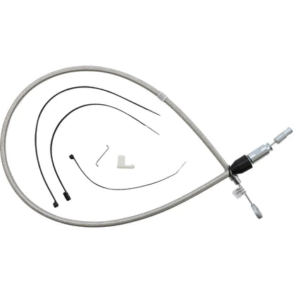 Cable de embrague superior de conexión rápida de acero inoxidable pulido - Cable de embrague superior de conexión rápida de acero inoxidable pulido - 38"
