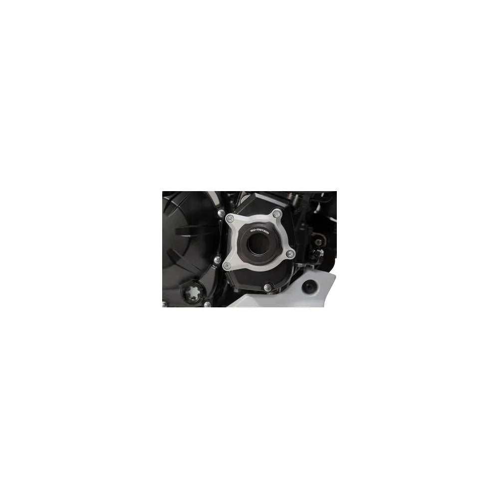 Engine Case Protector - Black/Silver - Kawasaki - Z900