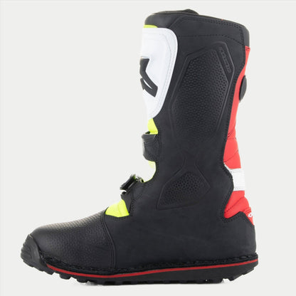 Botas Alpinestars Tech-T - Blanco/Rojo/Fluorescente Amarillo/Negro