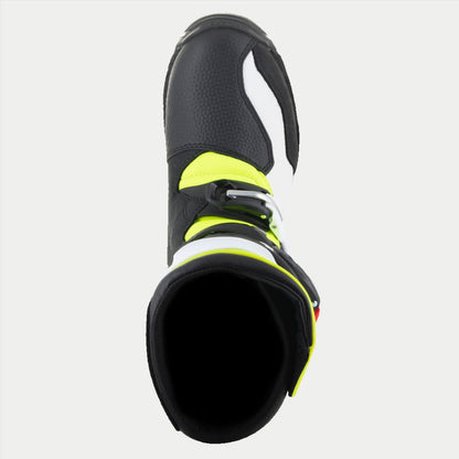 Botas Alpinestars Tech-T - Blanco/Rojo/Fluorescente Amarillo/Negro