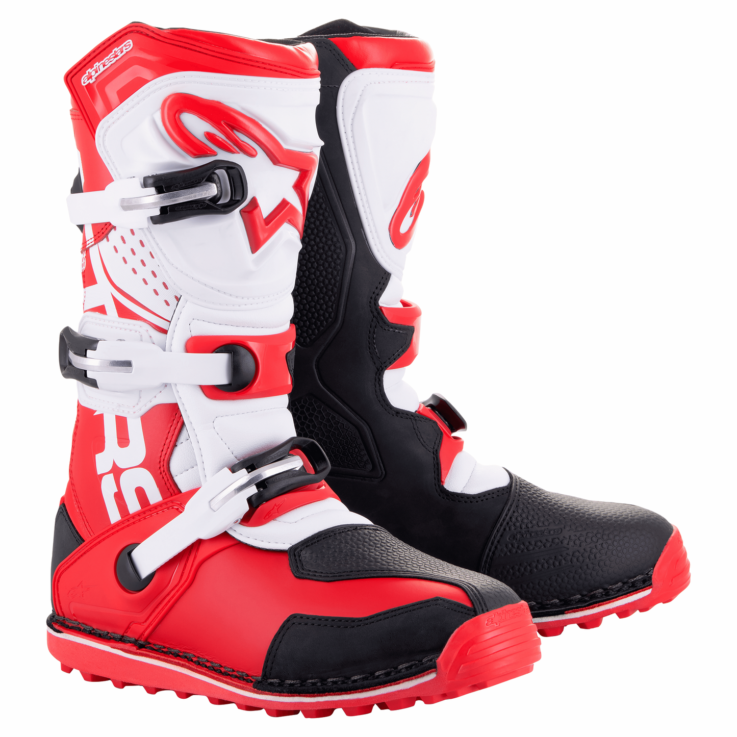 Botas Alpinestars Tech-T - Rojo/Blanco/Negro