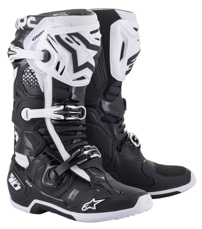 Botas Alpinestars Tech 10 - Negro/Blanco