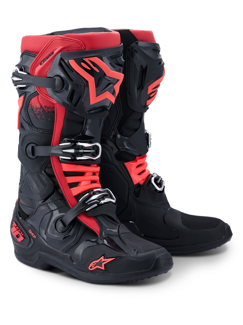 Tech 10 Boots - Black/Red - US 10 / EU 44.5