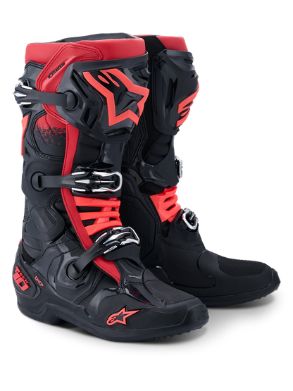 Tech 10 Boots - Black/Red - US 10 / EU 44.5