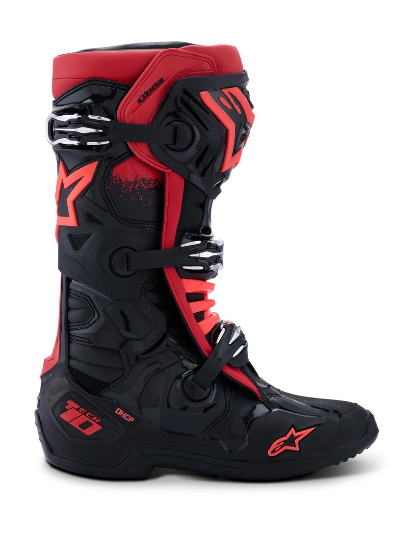 Tech 10 Boots - Black/Red - US 10 / EU 44.5