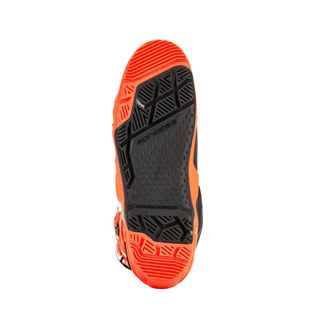 Botas Alpinestars Tech 10 Enduro - Naranja Fluo/Negro/Blanco