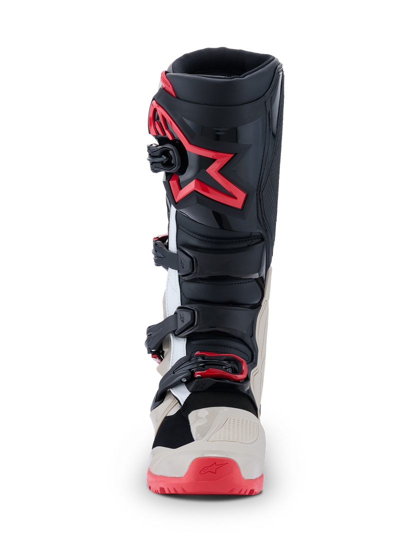 Botas Alpinestars Tech 7 – Negro/Gris Claro/Rojo Brillante
