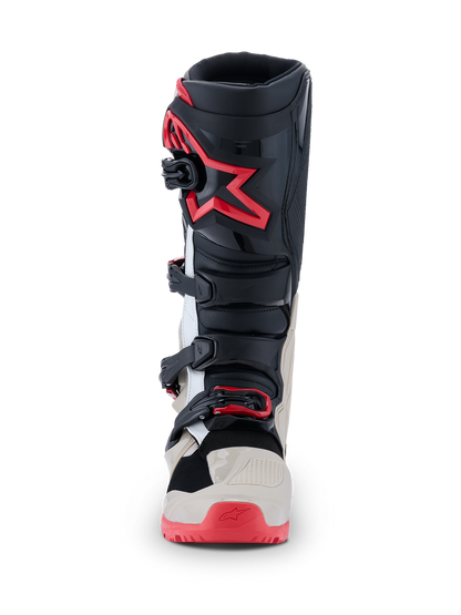 Botas Alpinestars Tech 7 – Negro/Gris Claro/Rojo Brillante