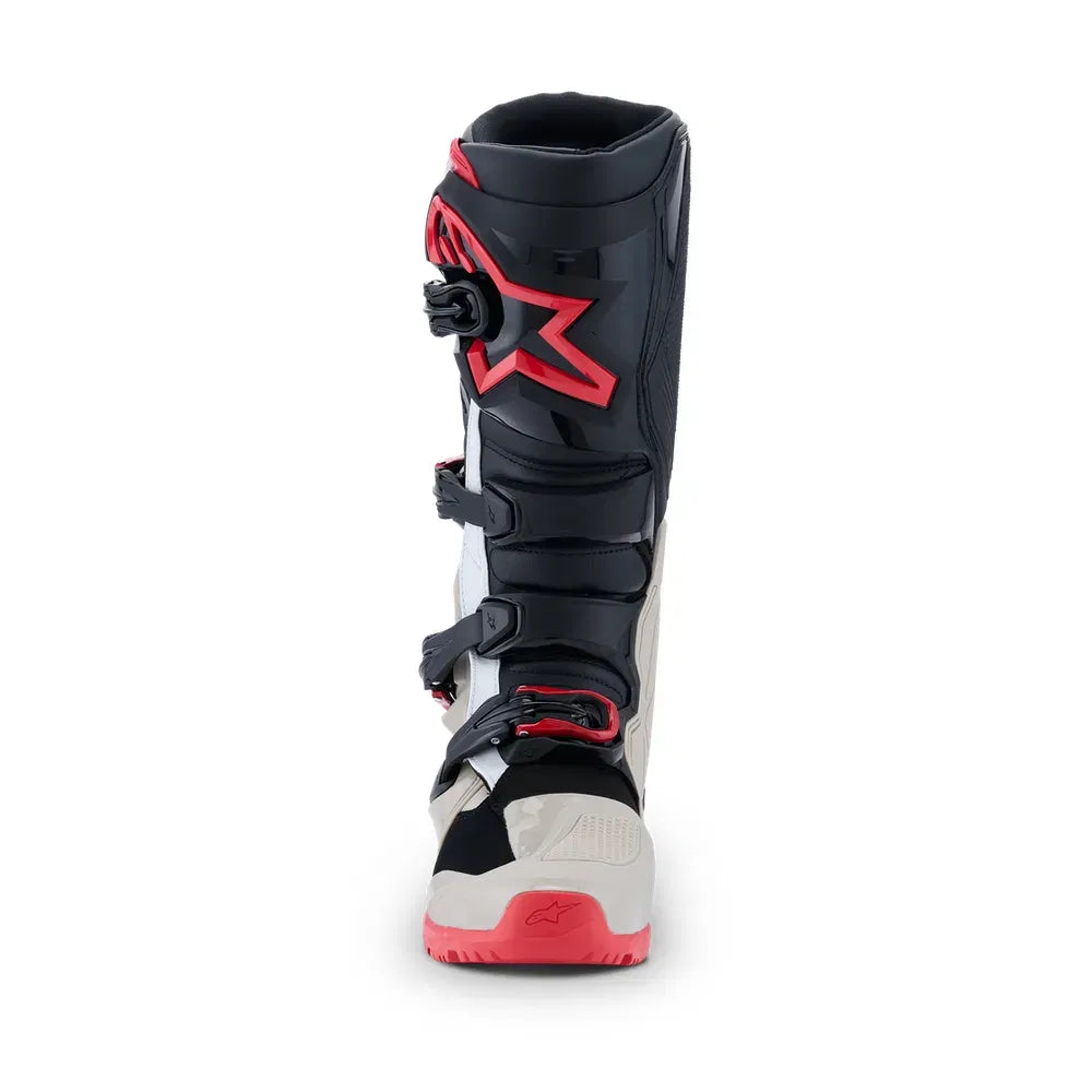 Botas Alpinestars Tech 7 – Negro/Gris Claro/Rojo Brillante
