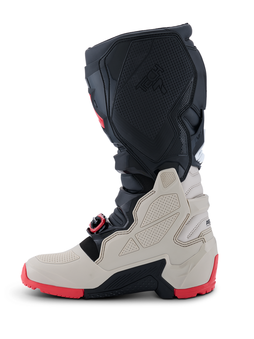 Botas Alpinestars Tech 7 – Negro/Gris Claro/Rojo Brillante