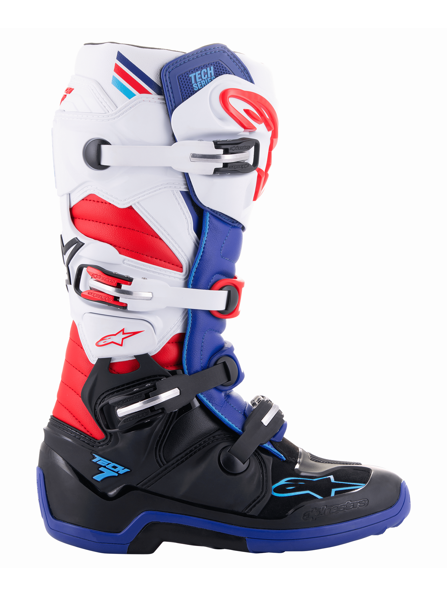 Botas Alpinestars Tech 7 - Azul/Rojo/Blanco