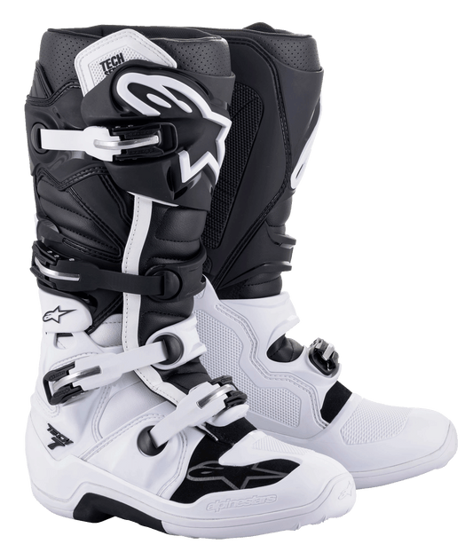 Botas Alpinestars Tech 7 - Blanco/Negro