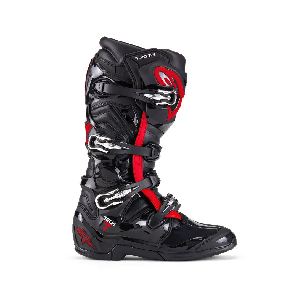 Botas Tech 7 - Rojo fluorescente/Negro