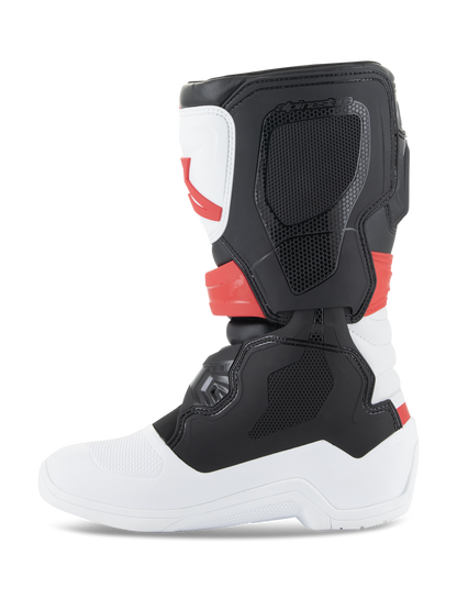 Botas de adolescente Alpinestars Tech 3S - blanco/negro/rojo