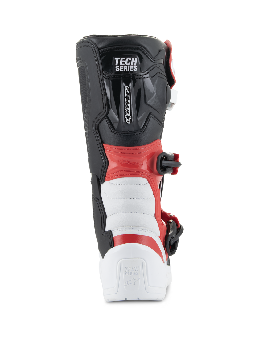 Botas de adolescente Alpinestars Tech 3S - blanco/negro/rojo