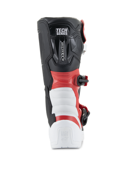 Botas de adolescente Alpinestars Tech 3S - blanco/negro/rojo