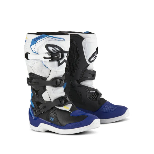 Botas de adolescente Alpinestars Tech 3S - blanco/negro/azul