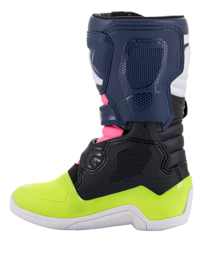 Botas Alpinestars Kids Tech 3S - Negro/Azul/Rosa