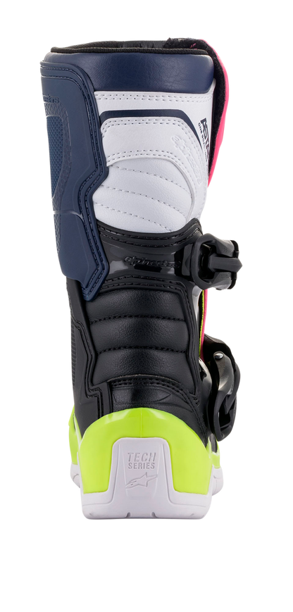 Botas Alpinestars Kids Tech 3S - Negro/Azul/Rosa