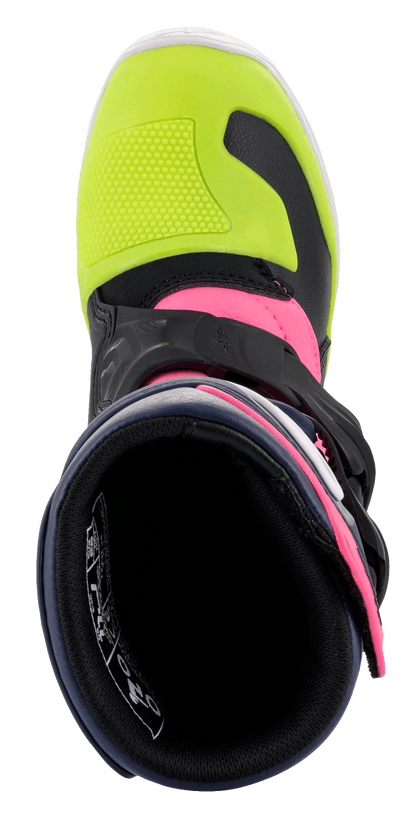 Botas Alpinestars Kids Tech 3S - Negro/Azul/Rosa